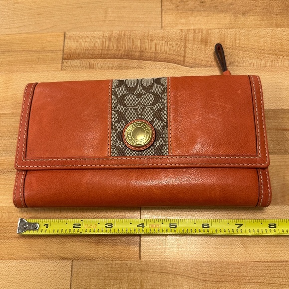 NEW old stock Coach ERGO trifold women's wallet w/removable check book insert - Picture 12 of 13